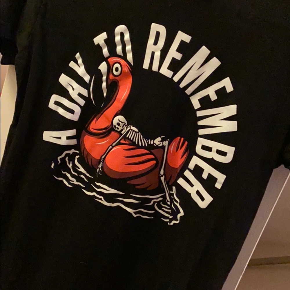 A Day To Remember Flamingo Skeleton T Shirt
